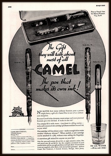 1936 camel pen makes its - camel,